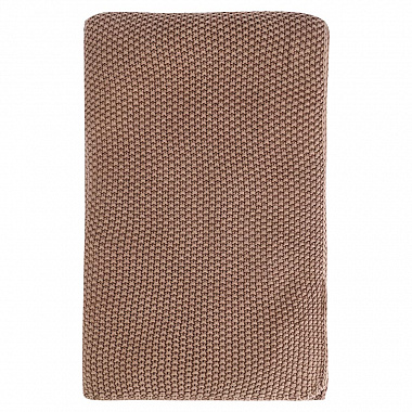 Плед из стираного хлопка цвета мокко из коллекции Essential, 130x180 см, анонс элемента