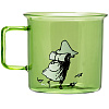 Изображение товара Кружка стеклянная Moomin, Снусмумрик, 350 мл, зеленая