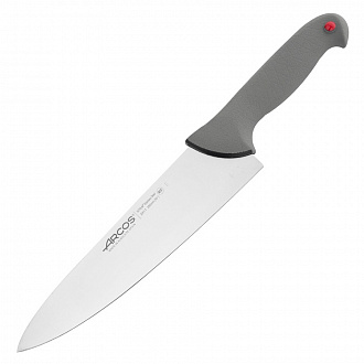 Изображение товара Нож кухонный поварской Colour-prof, 25 см, серая рукоятка
