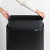 Изображение товара Бак для мусора Brabantia, Touch Bin Bo Hi, 60 л, черный матовый