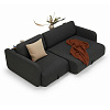 Изображение товара Диван-кровать Vogan с ножками Black, 218х120/160х79 см