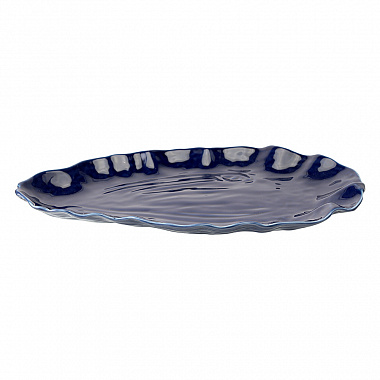 Блюдо сервировочное Clams синего цвета из коллекции Sea treasures