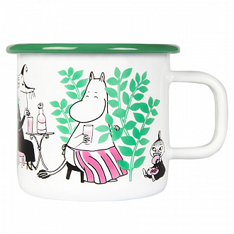 Изображение товара Кружка эмалированная Muurla Moomin Сад, 370 мл
