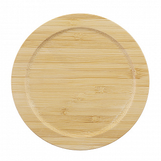 Изображение товара Контейнер для запекания и хранения круглый с крышкой из бамбука, 950 мл