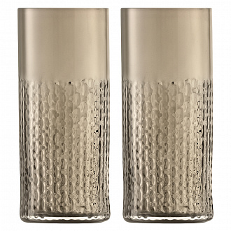 Изображение товара Набор высоких стаканов Wicker, 400 мл, коричневый, 2 шт.