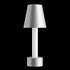Изображение товара Светильник настольный аккумуляторный Modern, Tet-a-tet, Ø12х32 см, серебро