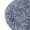 Изображение товара Подушка на стул круглая темно-синего цвета с принтом Спелая Смородина из коллекции Scandinavian touch, 40 см