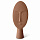 Фигура декоративная Maschera, 15х8х34 см, коричневая