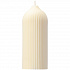 Свеча декоративная молочно-белого цвета из коллекции Edge, 16,5 см