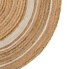 Изображение товара Ковер из джута круглый с вставками белого цвета из коллекции Ethnic, 150 см