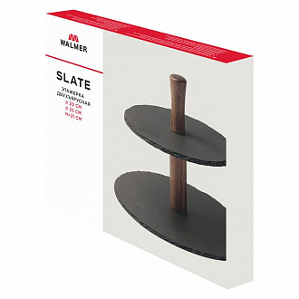 Изображение товара Этажерка двухъярусная Slate, Ø25 см