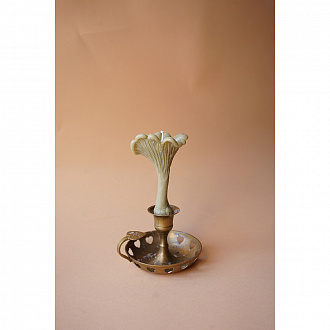 Изображение товара Свеча ароматическая Гриб Лисичка, 11,5 см, зеленая