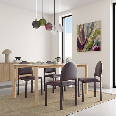 Стул Freddi, экокожа, винный, анонс элемента