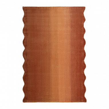 Ковер из шерсти Over Horizon терракотового цвета из коллекции Trendy Ruffles, 120х180 см, анонс элемента