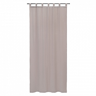 Штора из муслина бежево-серого цвета из коллекции Essential, 150х290 см