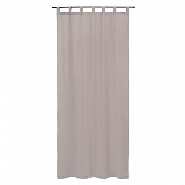 Штора из муслина бежево-серого цвета из коллекции Essential, 150х290 см, анонс элемента