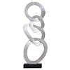 Изображение товара Скульптура Четыре кольца 1, черная/серебро
