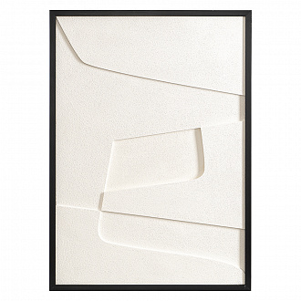 Изображение товара Панно декоративное с эффектом 3D Minimalism, 50х70 см, бежевый