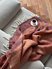 Изображение товара Плед мохеровый Over Horizon терракотового цвета из коллекции Trendy Ruffles, 130х180 см