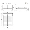 Изображение товара Кровать Iris 116, 185х229х100 см, береза тобакко