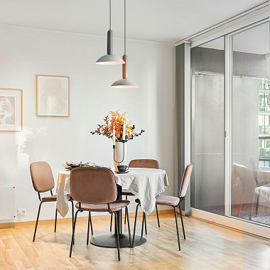 картинка Светильник подвесной Modern, Lotus,  Ø30х126 см, бежевый от магазина Одежда+