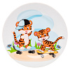 Изображение товара Набор посуды детский Тигрята на скейте, 3 пред.