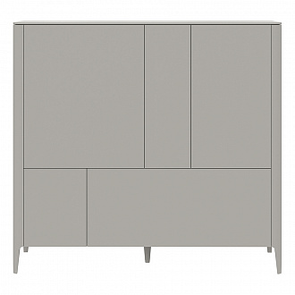 Шкаф Type, 145х51х135 см, серо-бежевый