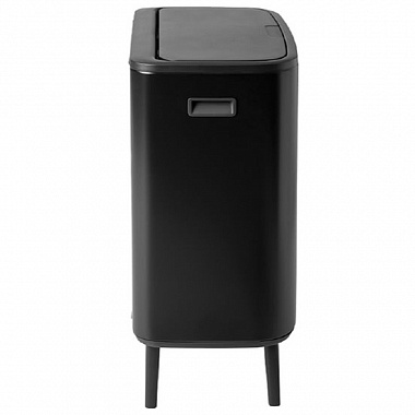 картинка Бак для мусора Brabantia, Touch Bin Bo Hi, 2х30 л, черный матовый от магазина Одежда+