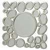 Изображение товара Панно на стену квадратное Кольца с зеркалами, серебро