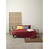 Изображение товара Чехол на подушку декоративный в полоску цвета пыльной розы из коллекции Essential, 45х45 см