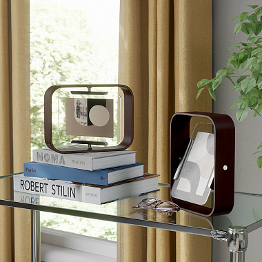 картинка Фоторамка двусторонняя Bellwood, 16х22 см, состаренный орех от магазина Одежда+