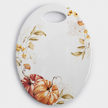 картинка Подставка под горячее Тыквы, Anna Lafarg, Light pumpkin, 15х20 см, белый/оранжевый от магазина Одежда+