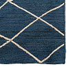 Изображение товара Ковер из джута темно-синего цвета с геометрическим рисунком из коллекции Ethnic, 300x400 см