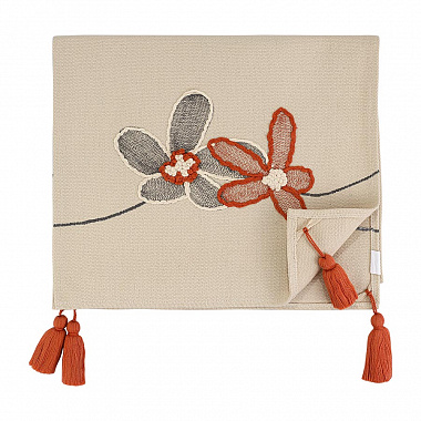 Дорожка на стол Stone flowers из коллекции Ethnic, 45х150 см, анонс элемента