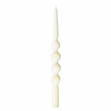 картинка Набор из двух свечей кремового цвета из коллекции Essential, 35 см от магазина Одежда+