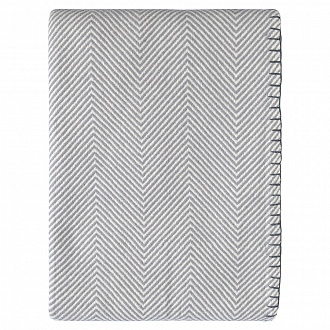 Изображение товара Плед из шерсти мериноса серого цвета из коллекции Essential, 130х180 см