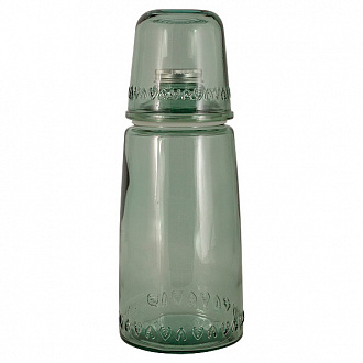 Изображение товара Бутылка для воды со стаканом Natural Water, 1 л, зеленая