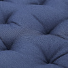 Изображение товара Подушка на стул круглая из хлопка темно-синего цвета из коллекции Essential, 40 см