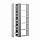 Стеллаж Lift, 80х29х150,5 см, белый/серый