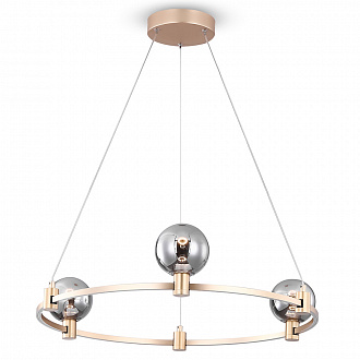 Изображение товара Светильник подвесной Loft, 3 лампы, Ø60х120 см, золото/никель