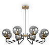 Изображение товара Светильник подвесной Modern, Moricio, 8 ламп, Ø84,6х98,2 см, черный/золотой