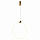 Светильник подвесной Modern, Anillo, Ø41,6х4,5х43 см, золото