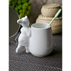 Изображение товара Стаканчик для зубных щеток Кролики - чистюли, 14,3 см, белый