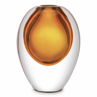 картинка Ваза Home heritage, 15,5 см, янтарная от магазина Одежда+