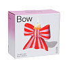 Изображение товара Подсвечник Bow, 11х12х5 см, красно-белый