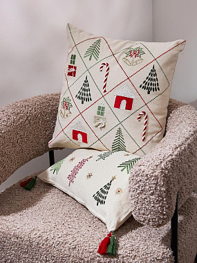 Чехол на подушку Christmas dreams из коллекции New Year Essential, 45х45 см, анонс элемента