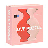 Изображение товара Набор из 2-х ваз Love Puzzle, 25 см, красная/розовая