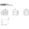 Изображение товара Тумба подвесная Code, VR4, 44,7х40,5х38,4 см, дуб тобакко/крем-брюле