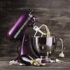 Изображение товара Миксер планетарный бытовой Artisan, 4,83 л, 4 насадки, 2 чаши, фиолетовый