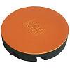 Изображение товара Подставка с беспроводной зарядкой для телефона Shaiba charge, Ø12 см, ясень черный матовый/оранжевая